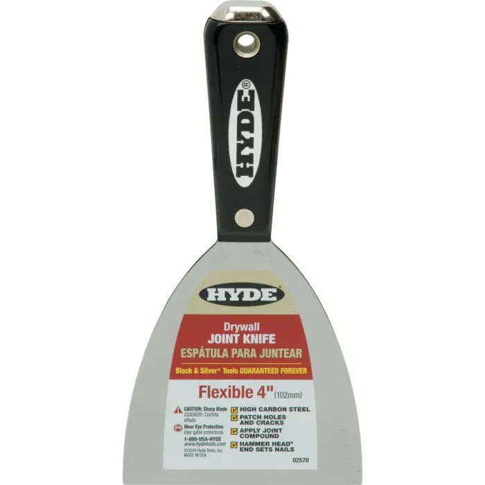 Hyde Black & Silver® High-Carbon Steel Joint Knife - 4 in.