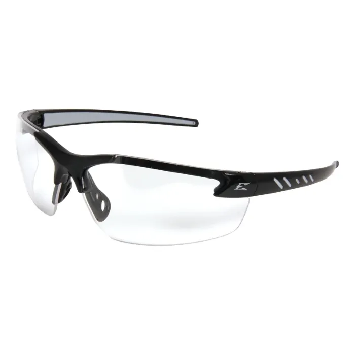 Edge Eyewear Edge DZ111-1.5-G2 Magnifier Safety Glasses, Black Frame, Polycarbonate Lens, Half Wraparound Frame, Bayonet Temple