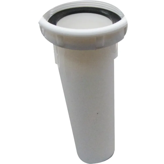 Plumb Pak PP15-6W Sink Strainer Tailpiece, 1-1/2 in, 6 in L, Plastic, White