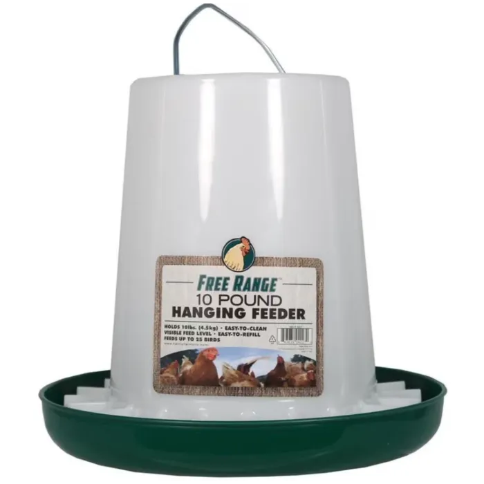 Plastic Poultry Hanging Feeder - 10 lb