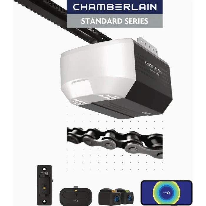 Chamberlain C1000 1/2 HP Chain Drive Smart Garage Door Opener