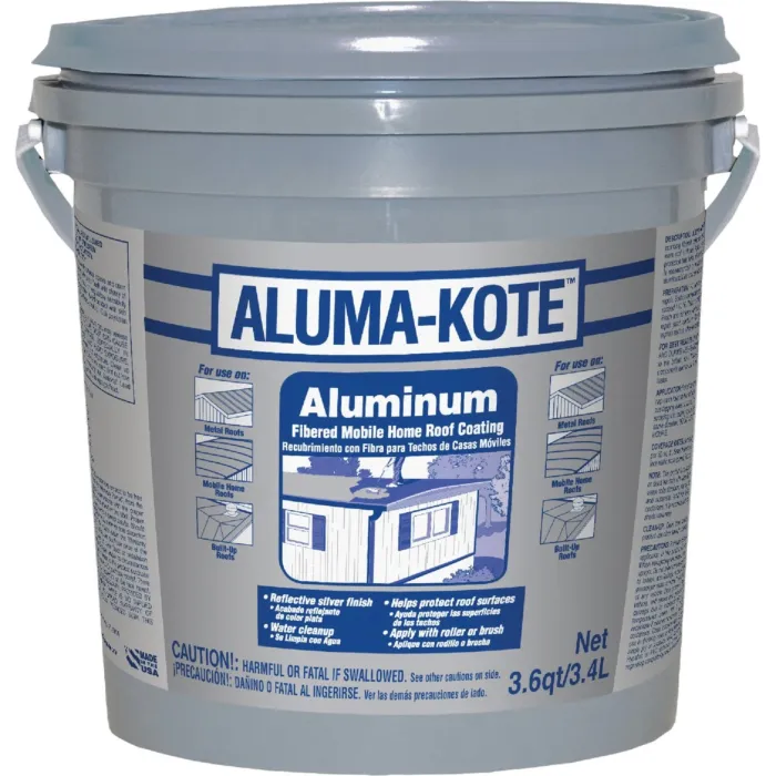 Gardner Aluma-Kote Aluminum Fibered Mobile Home Roof Coating - 1 Gallon