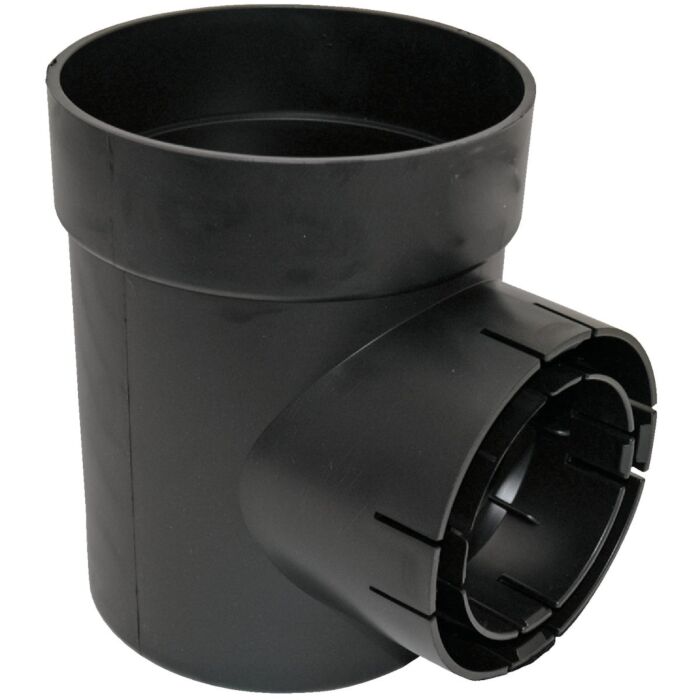 NDS Spee-D Single Catch Basin Outlet (Black) 6 in.