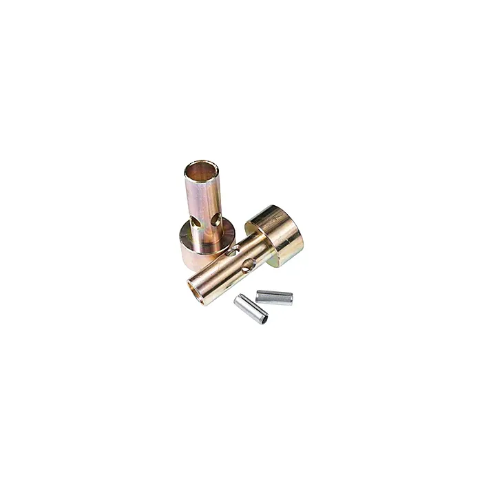 Double HH 1-2 Category Hardened Steel Yellow Zinc Plated Quick Hitch Adapter Kit