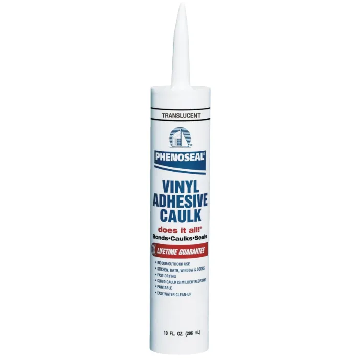 DAP Phenoseal Vinyl Adhesive Caulk (Translucent) 10 oz