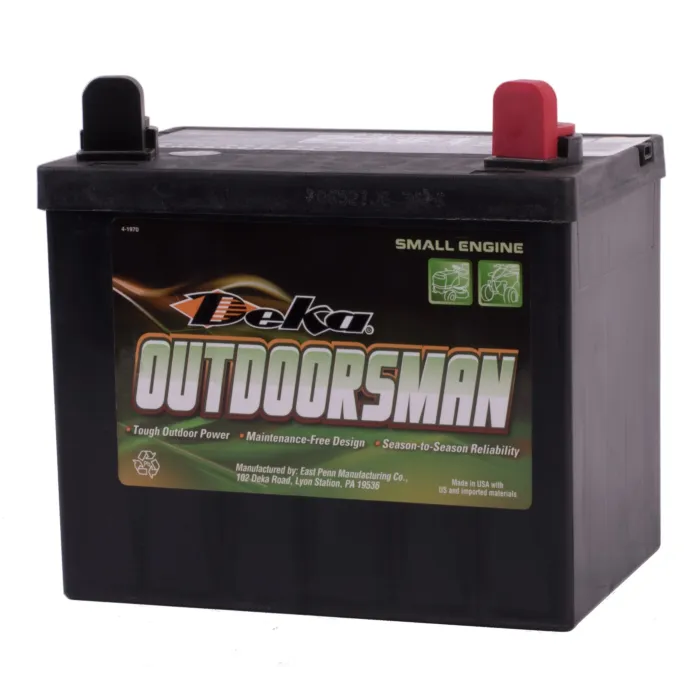Deka Outdoorsman 12V Lawn & Garden 300 CCA Small Engine Battery, Right Front Positive