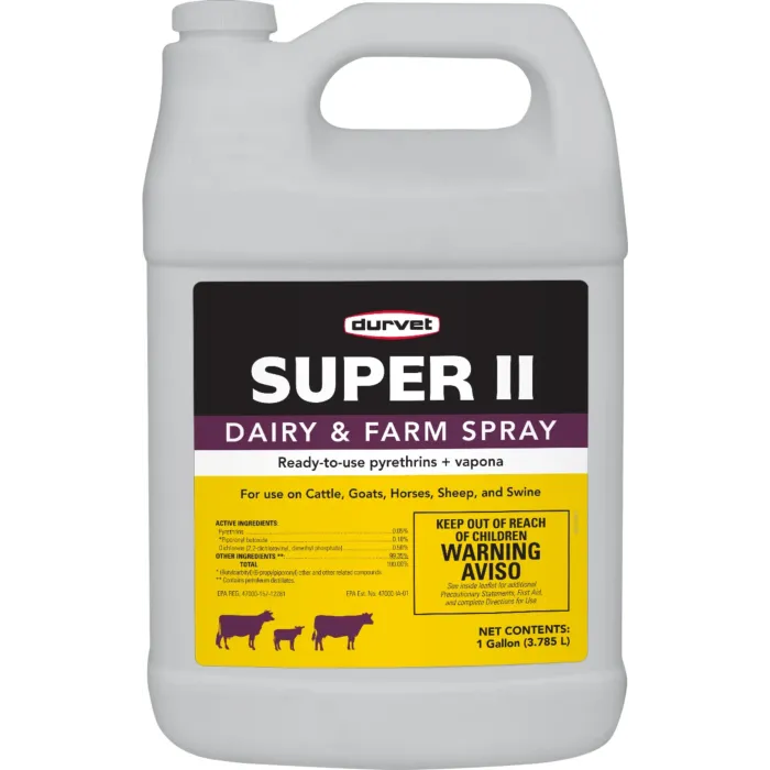 Durvet Animal Health Products durvet 003-1113351 1 gal Can Super II Dairy and Farm Spray
