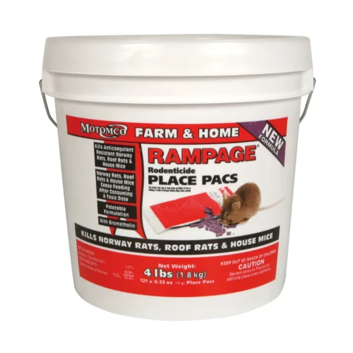 Rampage Motomco RAMPAGE® 22121 Red 15 g Rodenticide Place Pacs