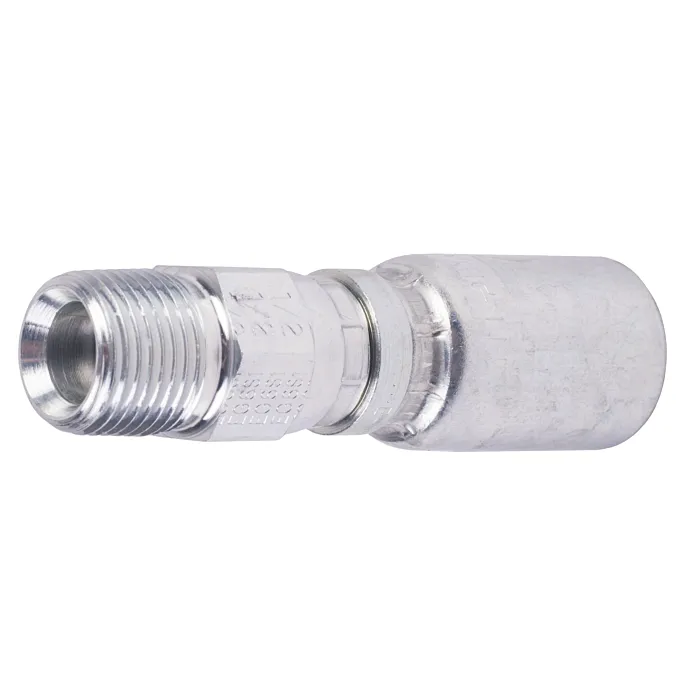 Parker 1/2 in-14 Male NPTF Pipe Carbon Steel Swivel Hydraulic Hose End