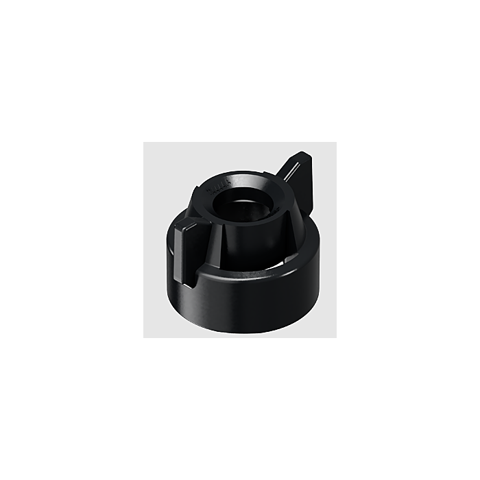 TeeJet QJ Round Cap & Gasket, Black