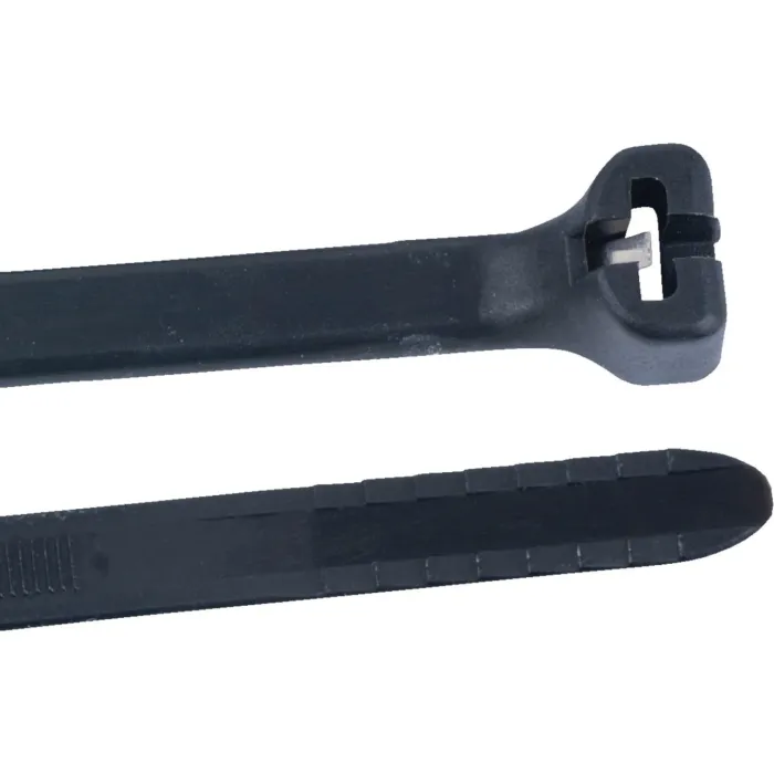 11" 50lb UV Black Cable Tie, 100pk