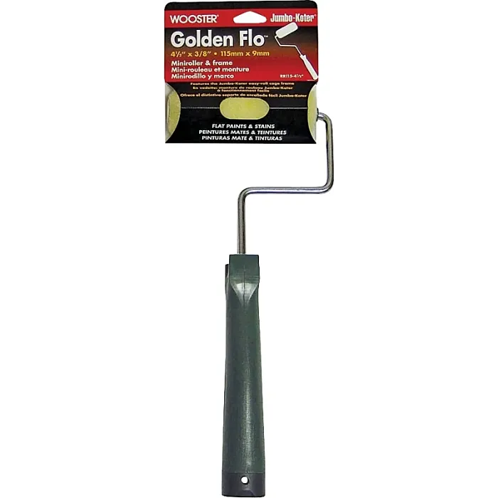 WOOSTER Golden Flo Jumbo-Koter 4-1/2 in. x 3/8 in. Nap Fabric Roller Cover w/ Frame