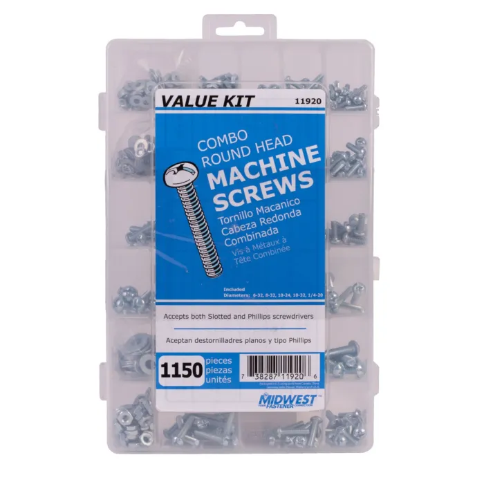 Midwest Fastener Value Kit, Machine Screw