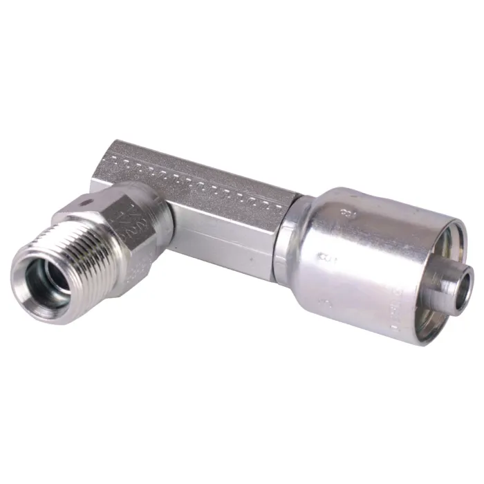 Parker 1/2 in-14 Male NPTF Pipe Carbon Steel Swivel Hydraulic Hose End