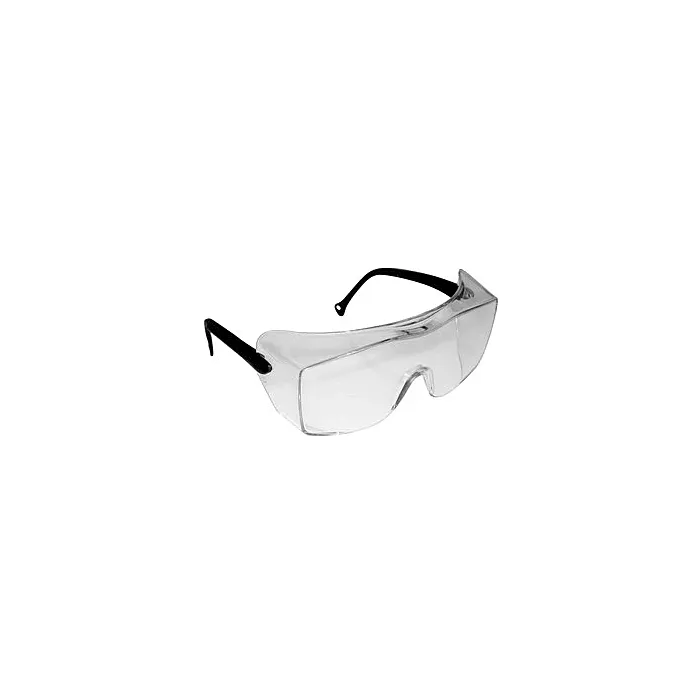 3M OX Protective Eyewear 12163-00000-20, Clear AF Lens, Black Secure Grip Temple