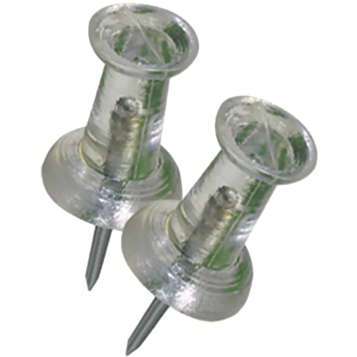 SteelWorks Steel Clear Push Pin
