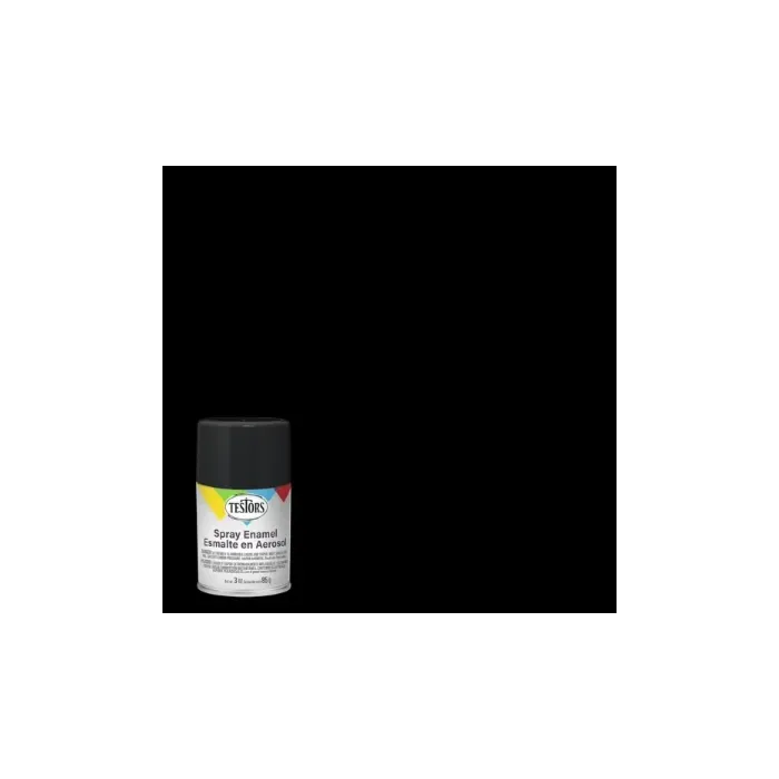 Rustoleum Testors Spray Enamel (Gloss - Black) 3 oz