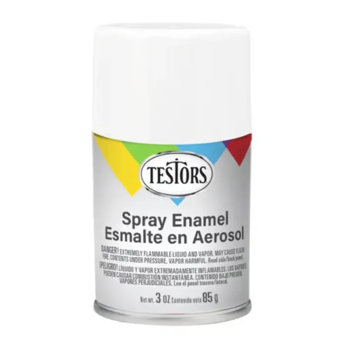 Rustoleum Testors Spray Enamel (Flat - White) 3 oz