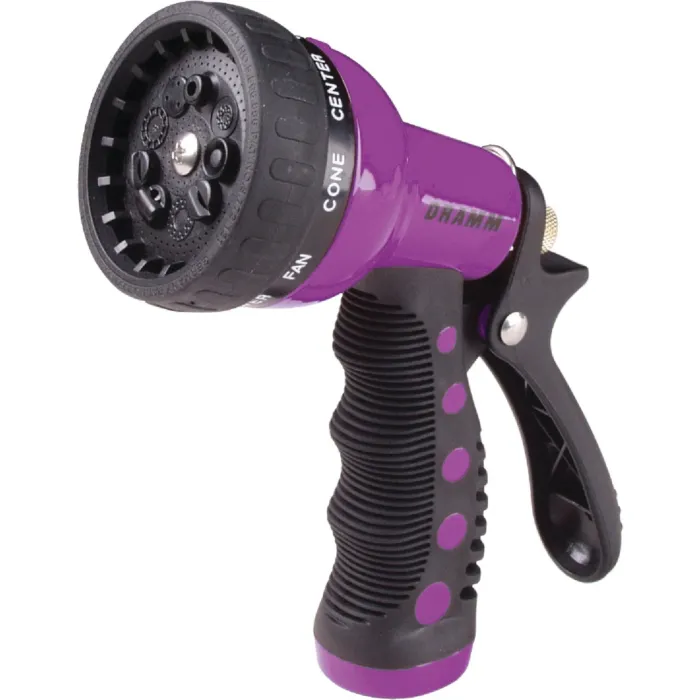 Dramm Heavy-Duty Metal 9-Pattern Spray Nozzle (Assorted Colors)