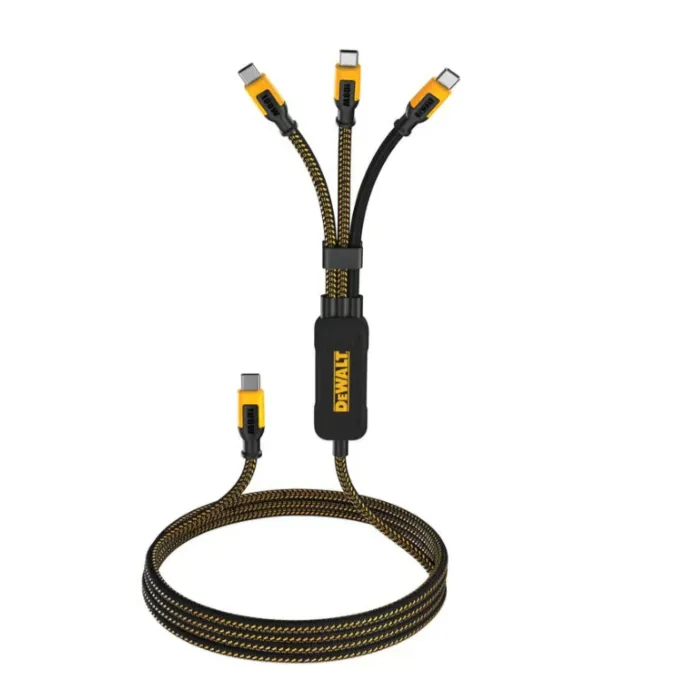 DEWALT USB-C to USB-C 3-in-1 Cable - 6 ft