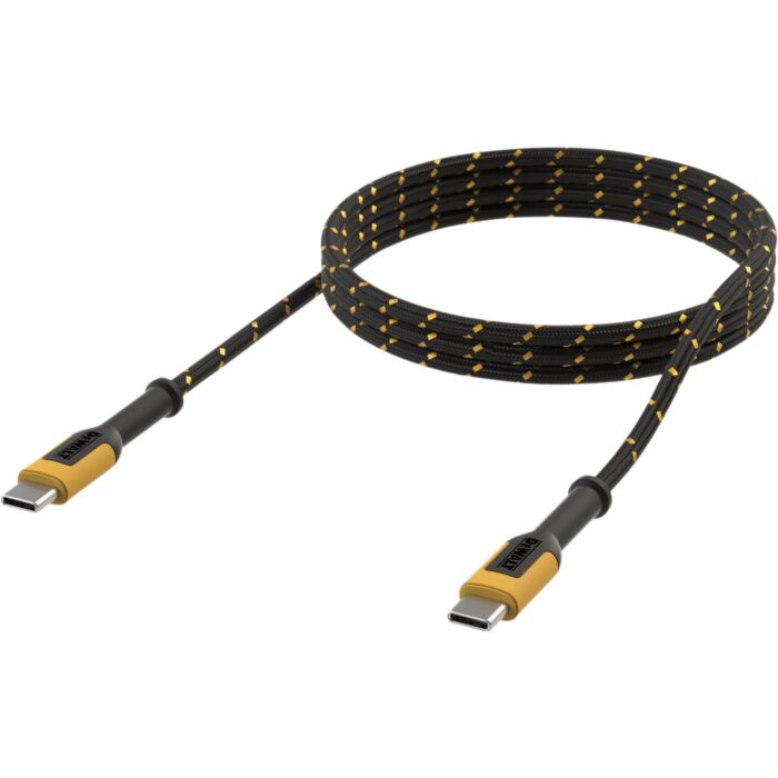 DEWALT Type-C to Type-C Reinforced Cable - 6 ft