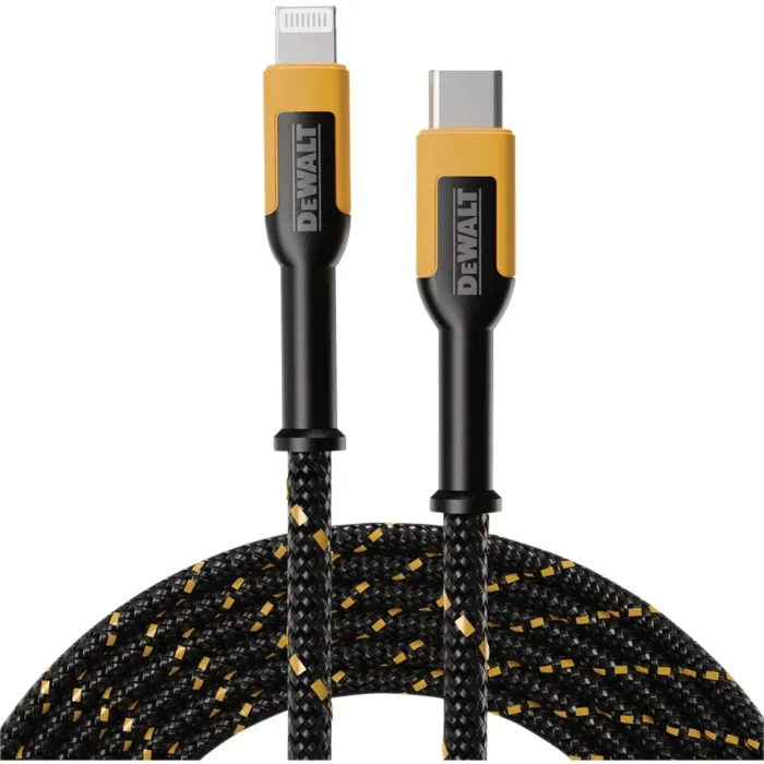 DEWALT Lightning to Type-C Reinforced Cable - 4 ft