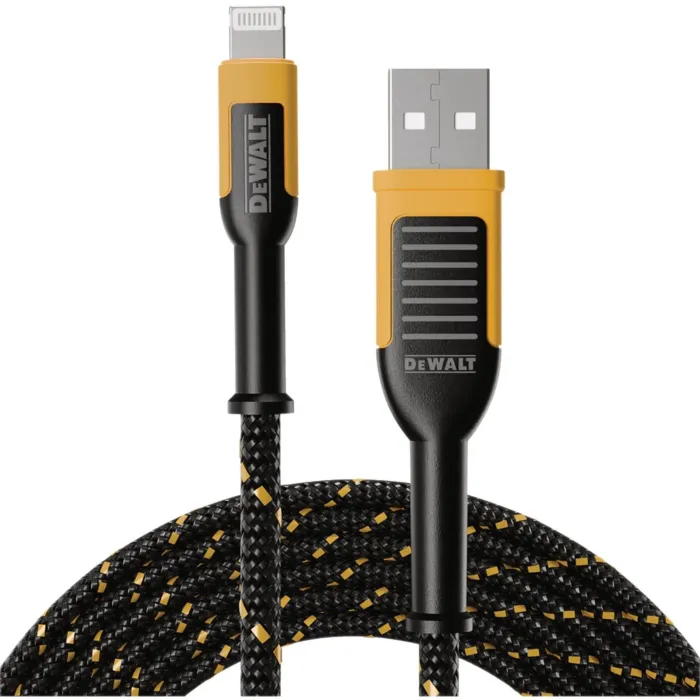DEWALT 4 Ft. Lightning to USB Reinforced Braided Cable