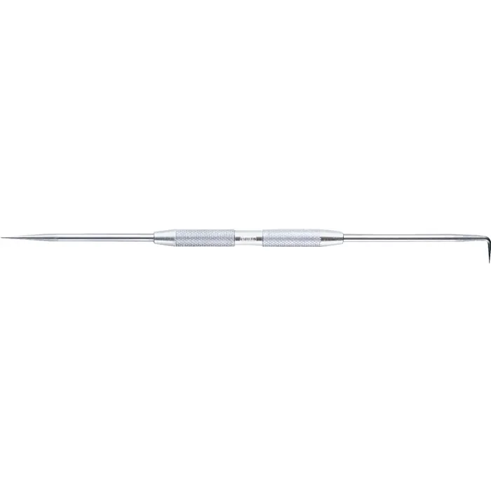 General Tools General 80C Fixed Scriber, Bent/Straight Tip, Steel Tip, 8-1/2 in OAL, Knurled Handle