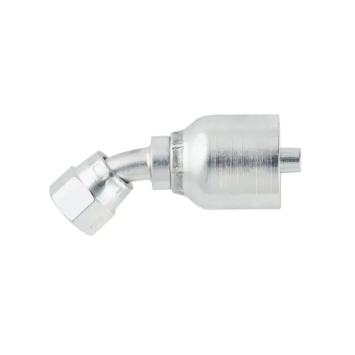 Parker 9/16 in-18 Female JIC Carbon Steel Swivel Short Drop Hydraulic Hose End