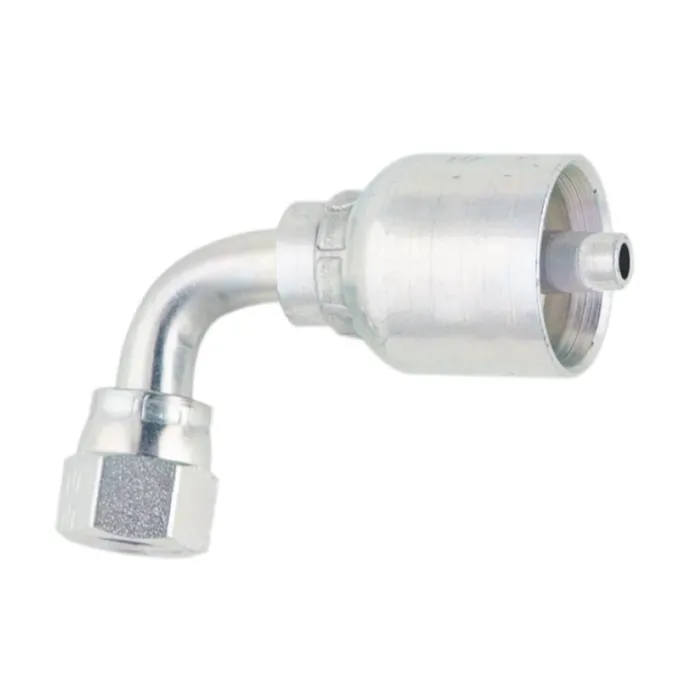 Parker 7/16 in-20 Female JIC Carbon Steel Swivel Short Drop Hydraulic Hose End