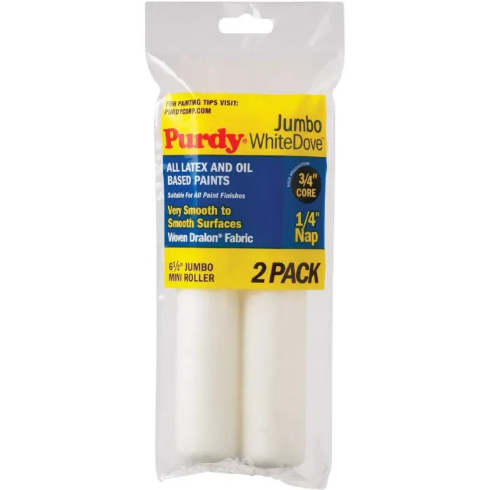 Purdy White Dove 6-1/2 in. x 1/4 in. Nap Jumbo Minin Roller Cover (2 pk)