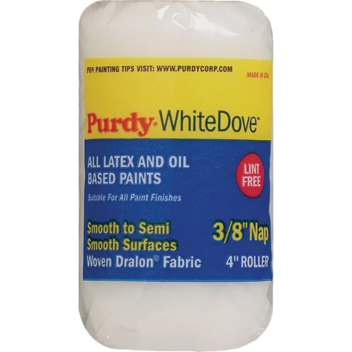Purdy White Dove Woven Fabric Roller Cover - 4 in. x 3/8 in. Nap