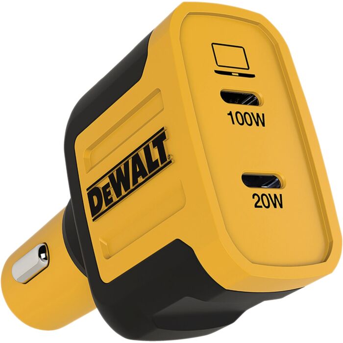DEWALT Car Charger 120W 2-Port Type C PPS PD