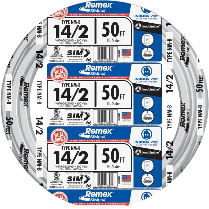 Romex 50 ft 14/2 NM-B Electrical Wire
