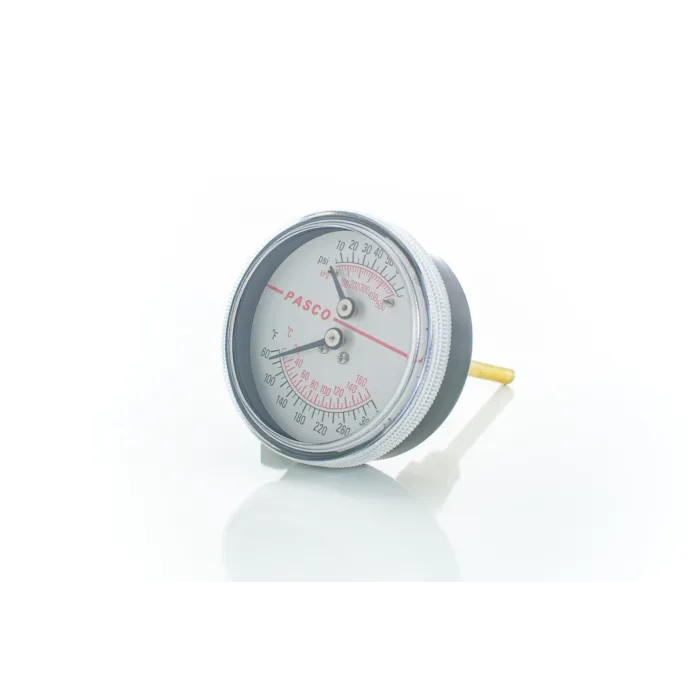 PASCO 75 Psi - 320F Boiler Gauge 3-1/2" Shank