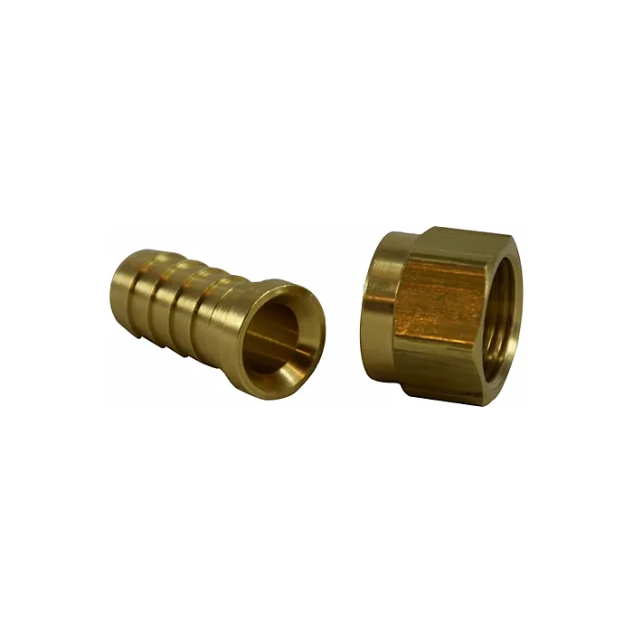 Midland Industries 1/4 X 1/4 HOSE BARB X FEM 45/37 FLARE SWIVEL