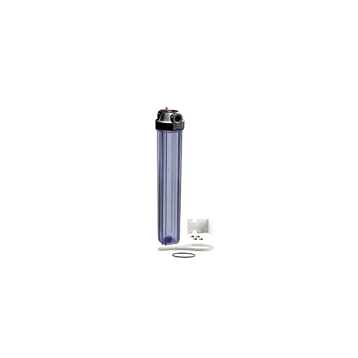 Boshart Industries 
20 in. Clear Slim Filter Housing Kit 3/4" NPT C/W Bracket & Wrench
