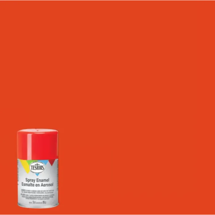 Rustoleum Testors Spray Enamel (Gloss - Competition Orange) 3 oz