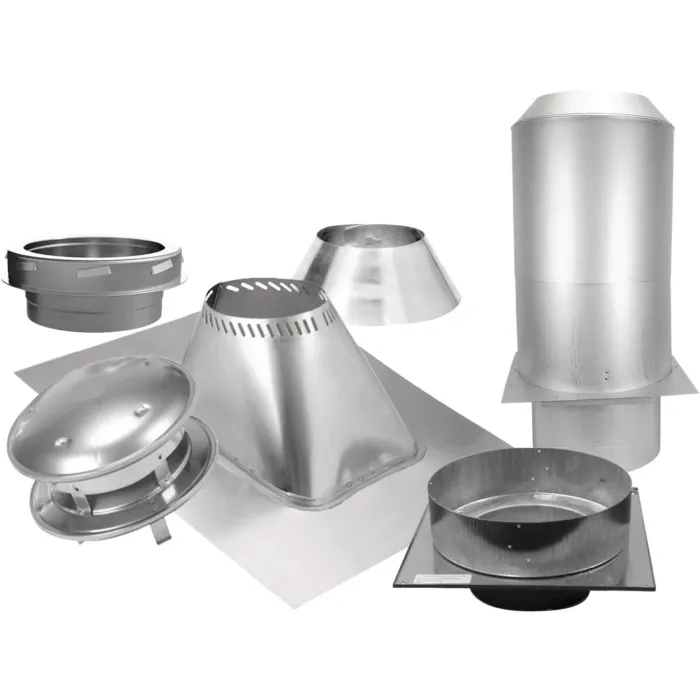 SELKIRK Sure-Temp 6 In. Stainless Steel Flat Ceiling Chimney Support Kit