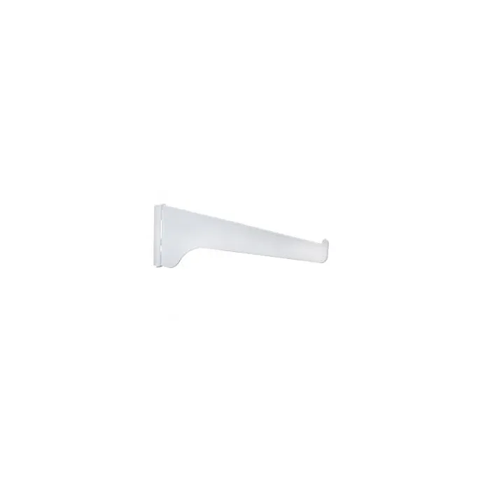 Single Track Shelf Bracket (White) 14 in.