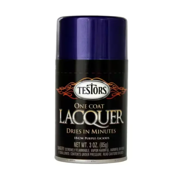 Rustoleum Testors Lacquer Spray Paint (Gloss - Purplelicious) 3 oz