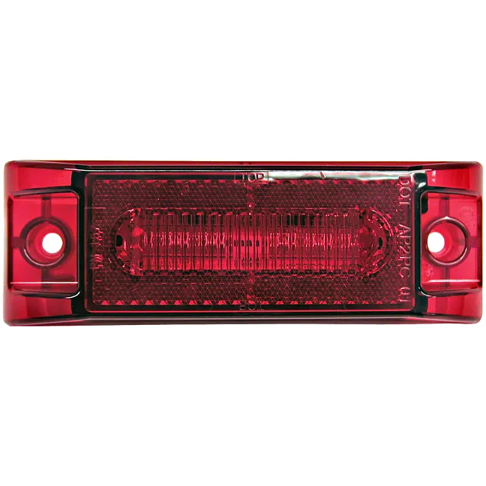Peterson 16 V LED Red Rectangular Clearance Light