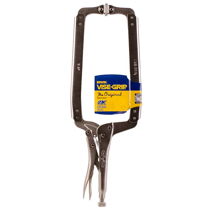 Irwin IRWIN Vise-Grip Original C Clamp, Locking, Swivel Pad Tip, 18-Inch