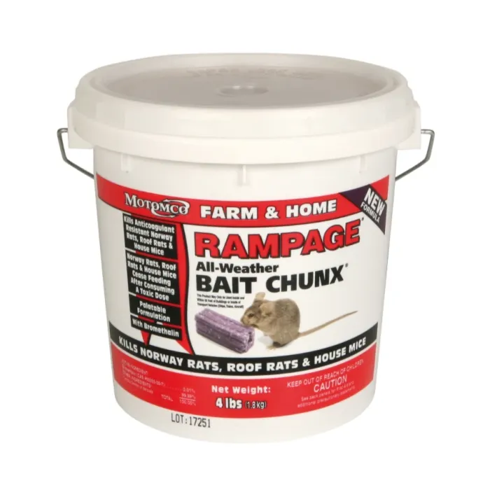 Rampage Motomco RAMPAGE® 22249 Sweet Grain-Like Purple Wax Block All-Weather Bait Chunx