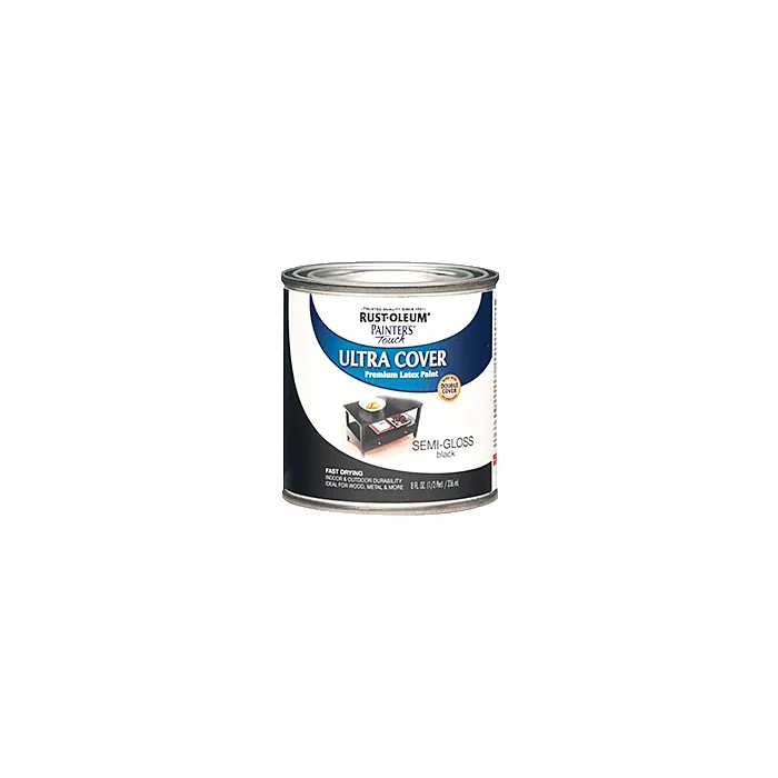 Rust-Oleum Painter's® Touch Ultra Cover - Multi-Purpose Brush-On - Half-Pint - Semi-Gloss Black