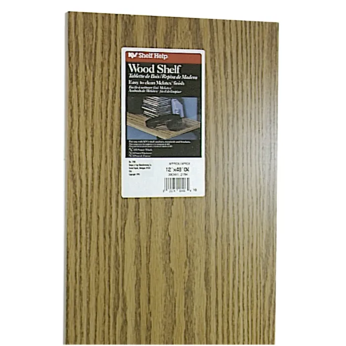 Knape & Vogt 12 In. x 48 In. Oak All-Purpose Shelf
