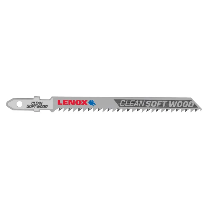 Lenox LENOX T-Shank Clean Wood Cutting Jig Saw Blade, 4" X 5/16" 10 Tpi, 5 Pack