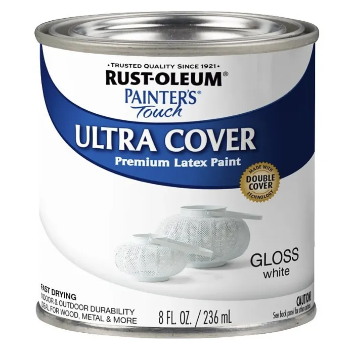 Rustoleum Painter's® Touch Ultra Cover Multi-Purpose Brush-On (Gloss - White) 1/2 pt