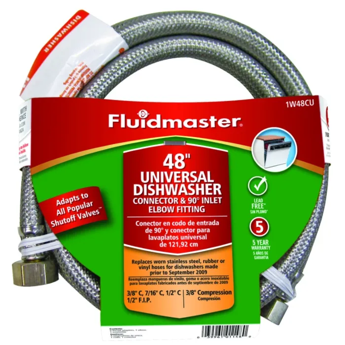 Fluidmaster Universal Dishwasher Connector, 3/8 in, Compression - 48 in. L