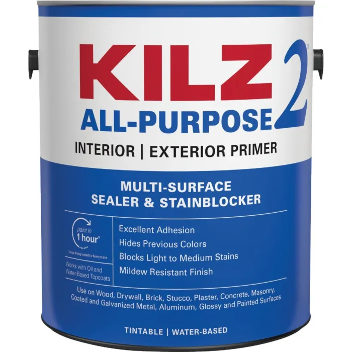 KILZ All-Pupose Interior/Exterior Sealer & Stain-Blocking Primer (White) 1 gal